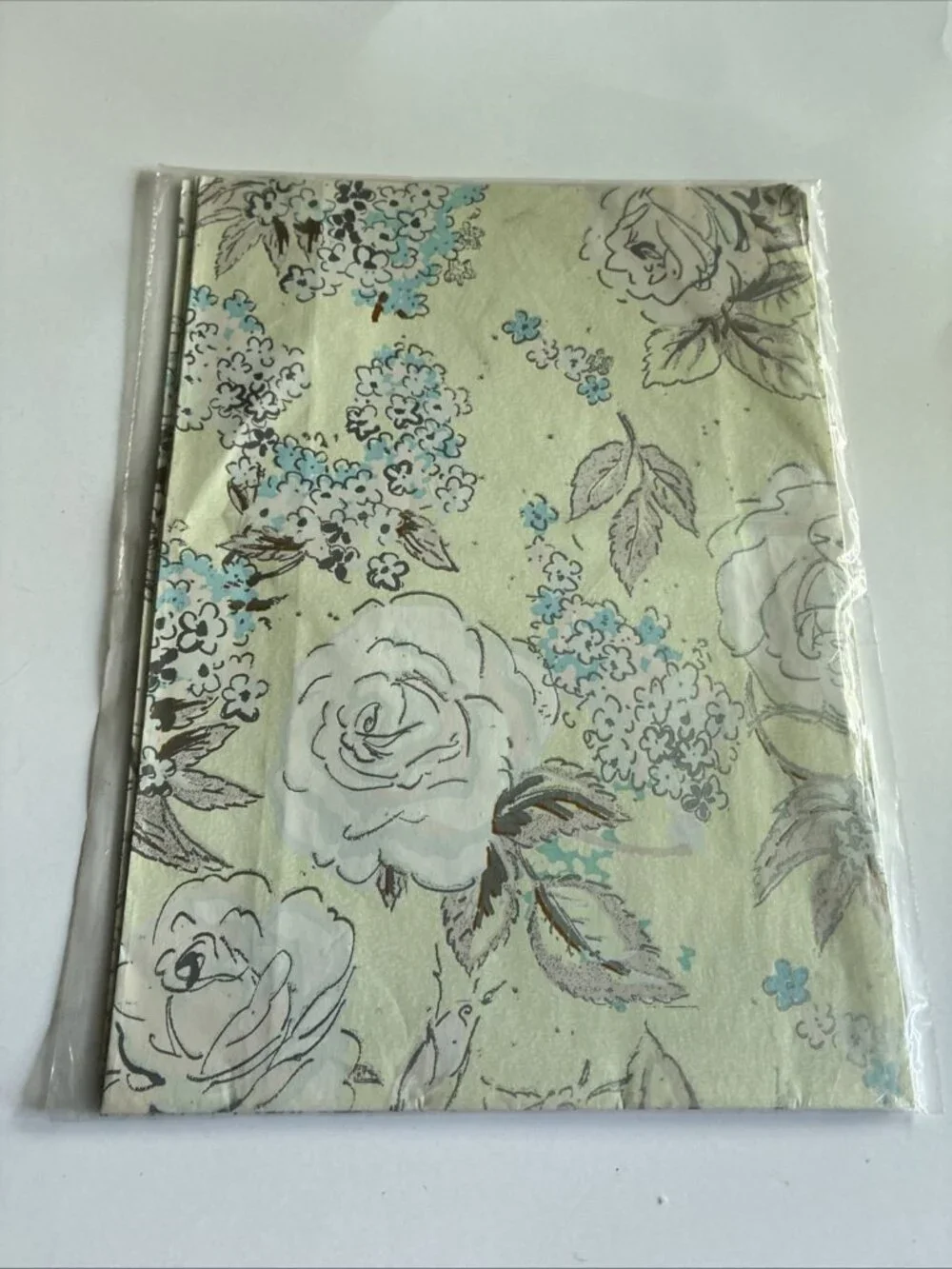 Vintage Gift wrap Floral Wrapping Paper 2 Sheets 20